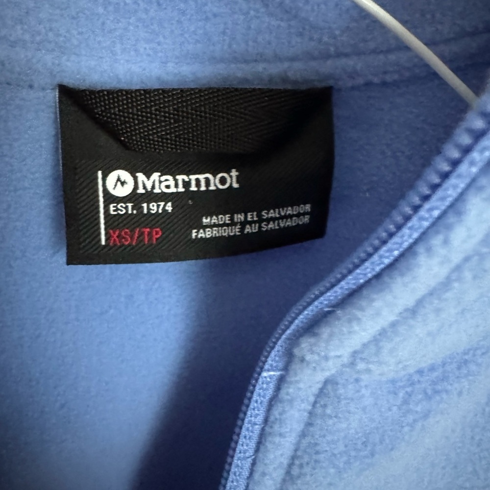 Marmot Women’s Color Block Blue/Red 1/4 Zip Size XS - Picture 4 of 6